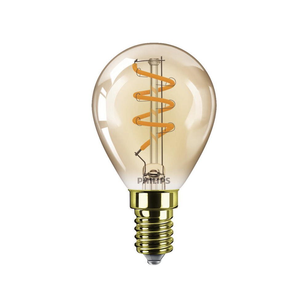 Philips Vintage LED Filament Lampe ersetzt 25W E14 Tropfen - P45 3W 250lm 2 günstig online kaufen