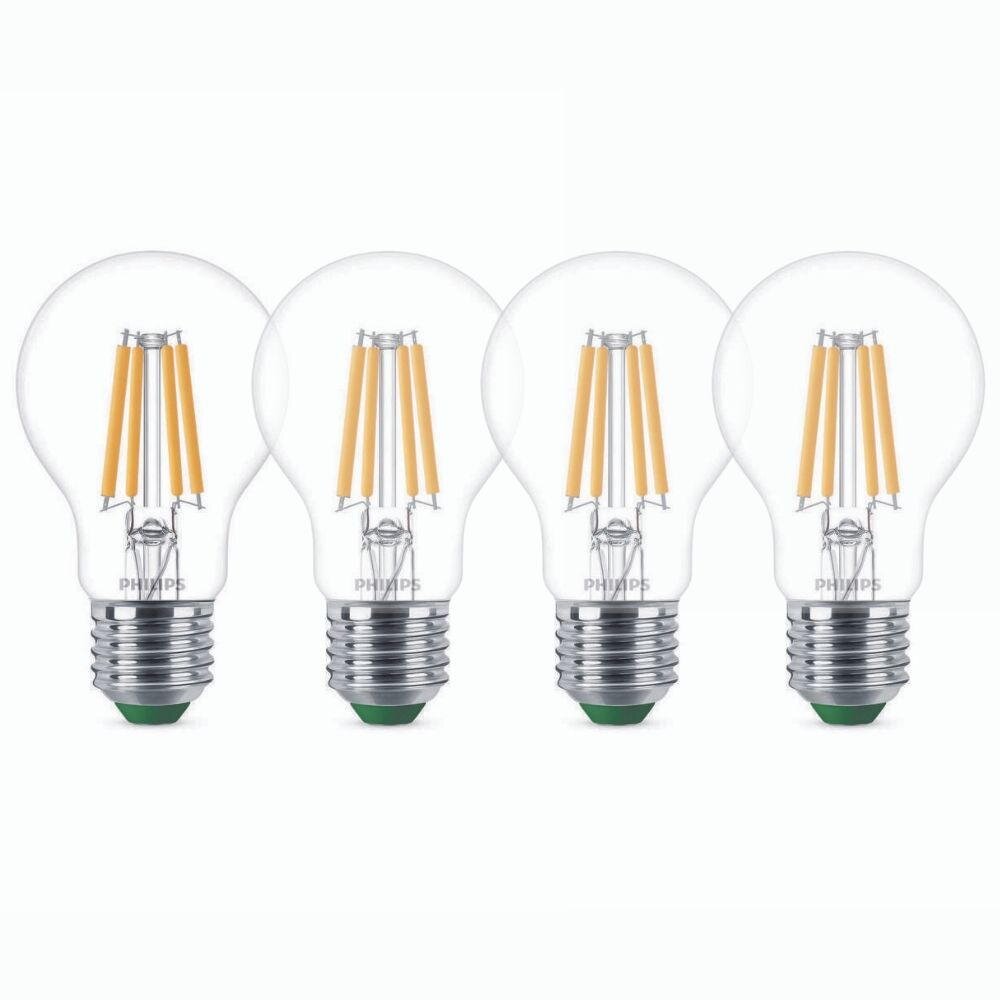 Philips LED Lampe E27 - Birne A60 2,3W 485lm 2700K ersetzt 40W Viererpack günstig online kaufen