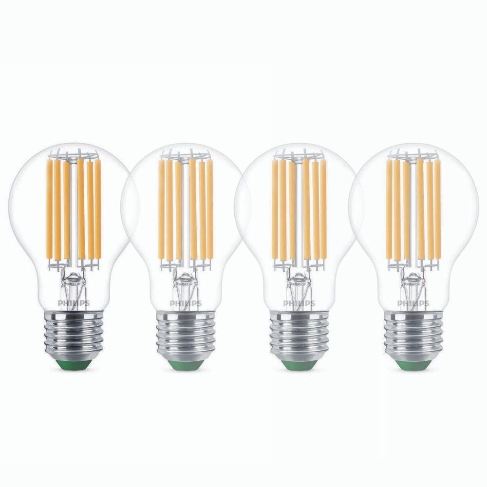 Philips LED Lampe E27 - Birne A60 5,2W 1095lm 2700K ersetzt 75W Viererpack günstig online kaufen