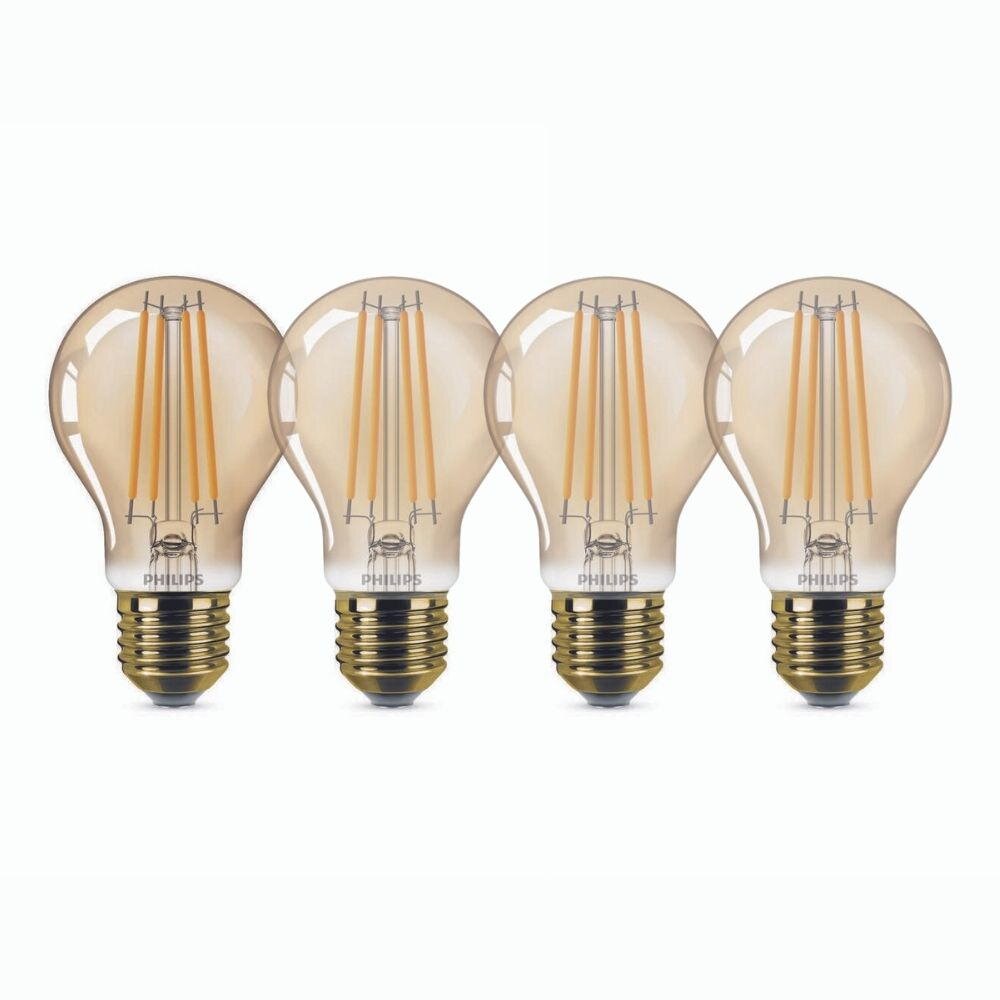 Philips LED Lampe E27 - Birne A60 7W 470lm 1800K ersetzt 40W Viererpack günstig online kaufen