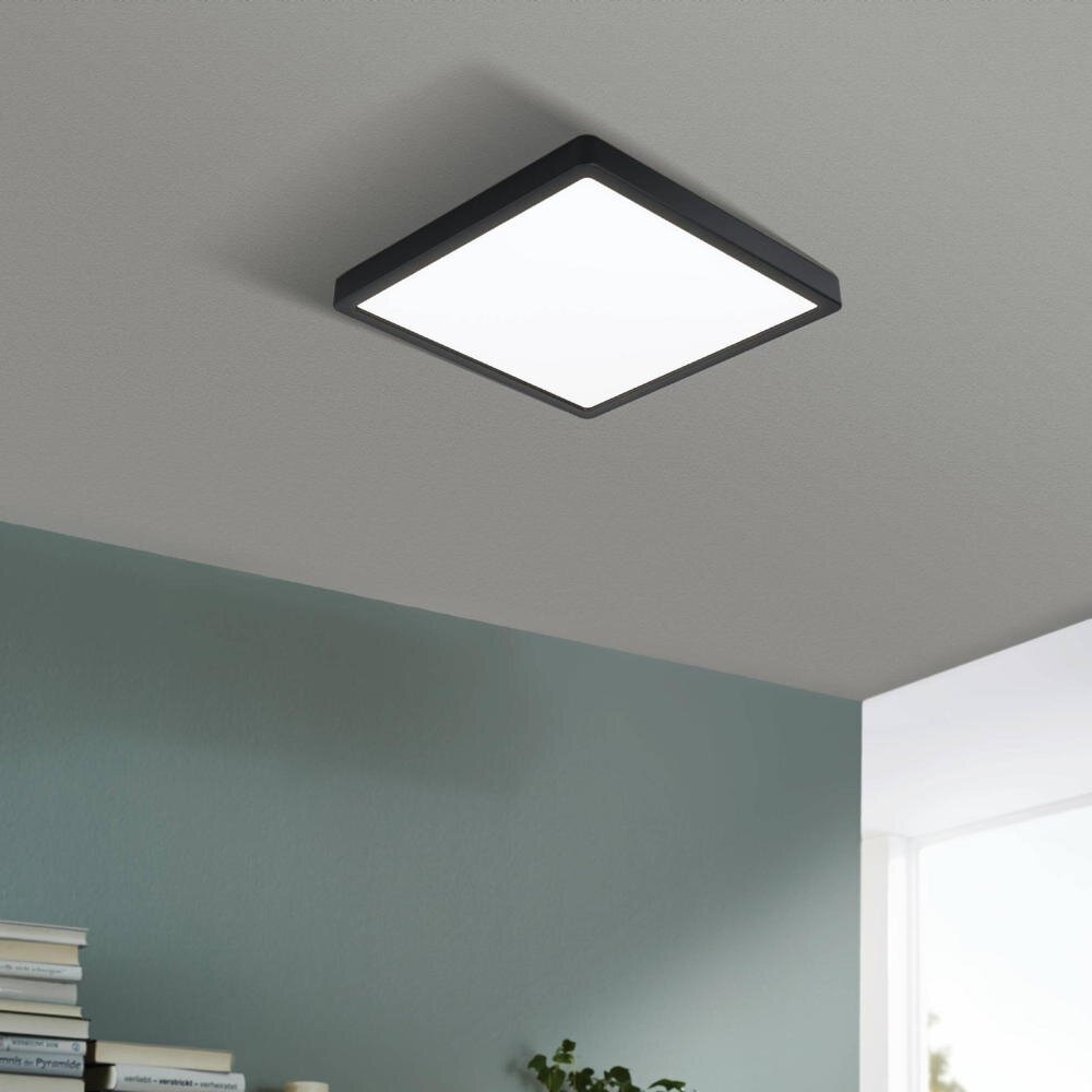 Eglo LED Deckenleuchte Fueva 5 schwarz, 28,5 x 28,5 cm