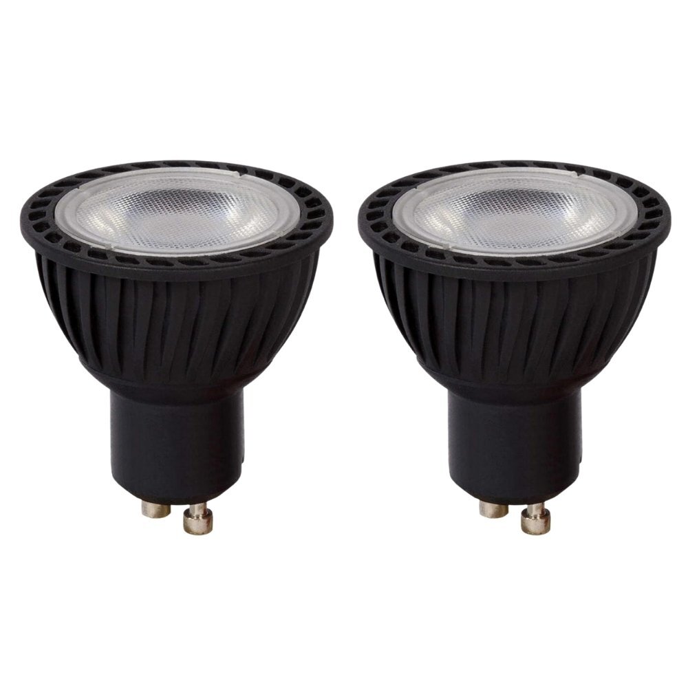 LED Leuchtmittel GU10 Reflektor - PAR16 in Schwarz 5W 320lm 3000K 2er-Pack günstig online kaufen