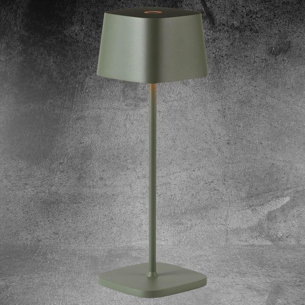 Zafferano Ofelia 3K Akku-Tischlampe IP65 salbei günstig online kaufen