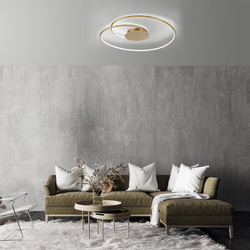 LED Deckenleuchte Nastro in Gold 26W 3700lm