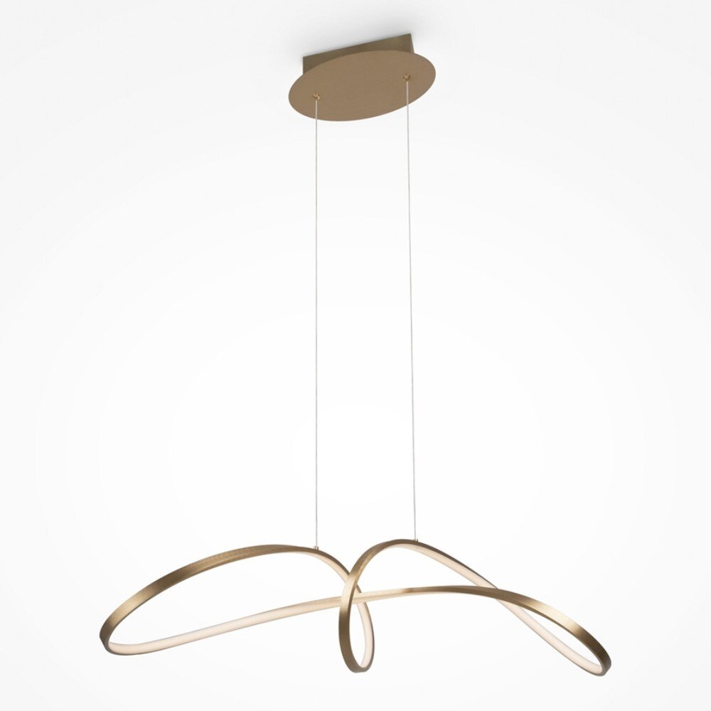 LED Pendelleuchte Curve in Gold 42W 2800lm