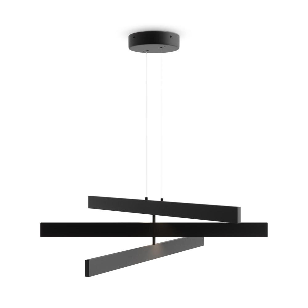 Maytoni Origami Wohnzimmer Esszimmer LED zeitlos Schwarz Aluminium 3-flammig