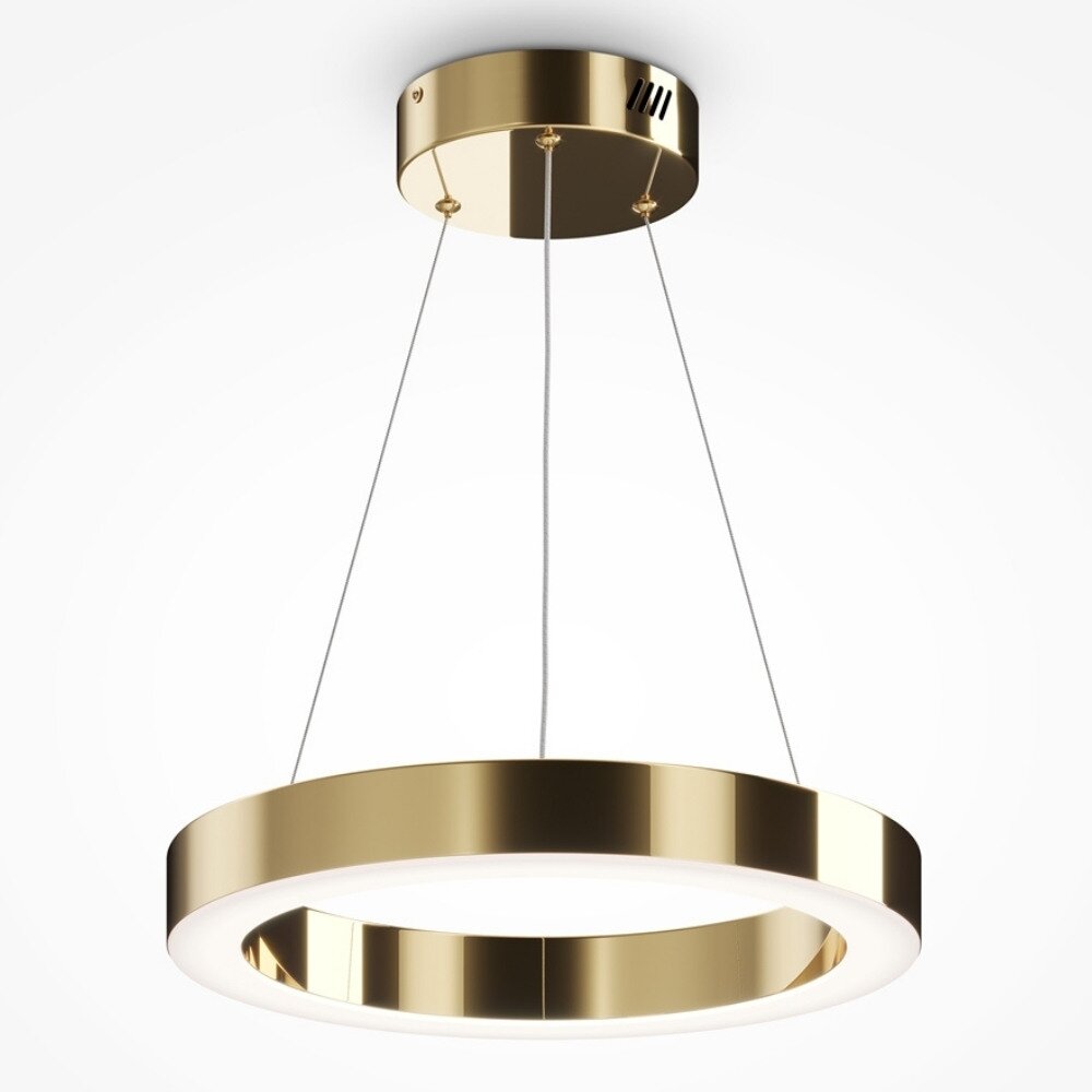 LED Pendelleuchte Saturno in Gold 36W 2500lm 400mm