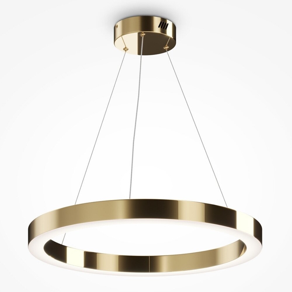 LED Pendelleuchte Saturno in Gold 45W 3100lm 600mm