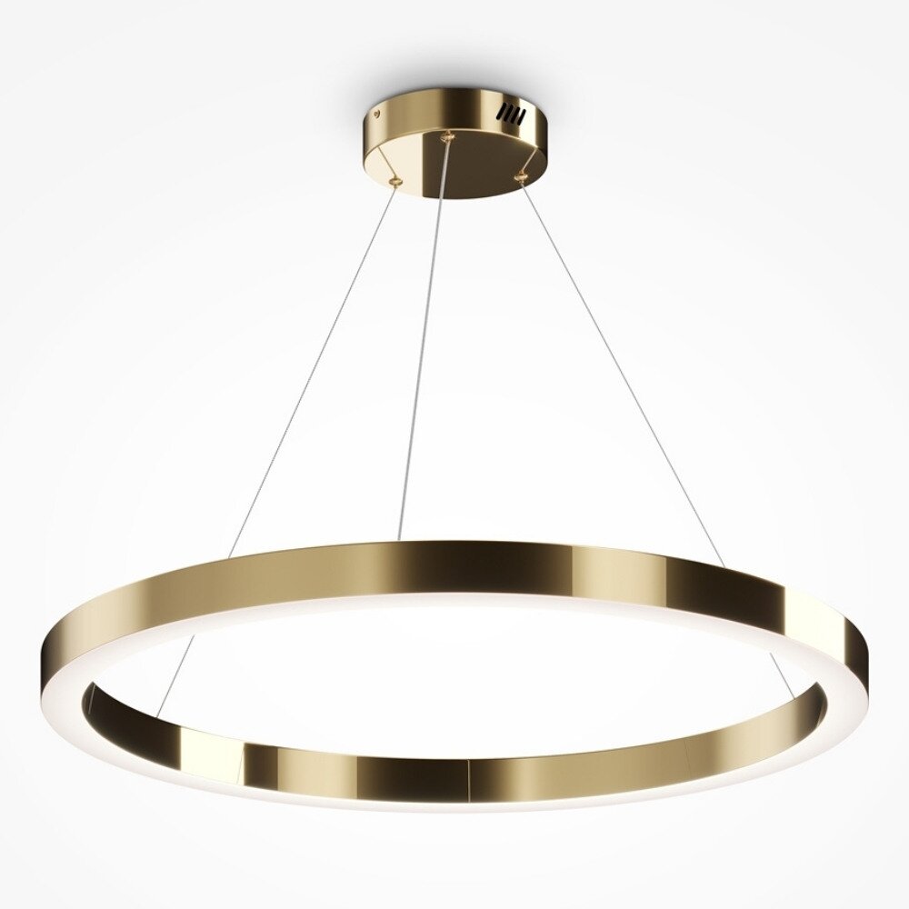 LED Pendelleuchte Saturno in Gold 60W 4200lm 800mm