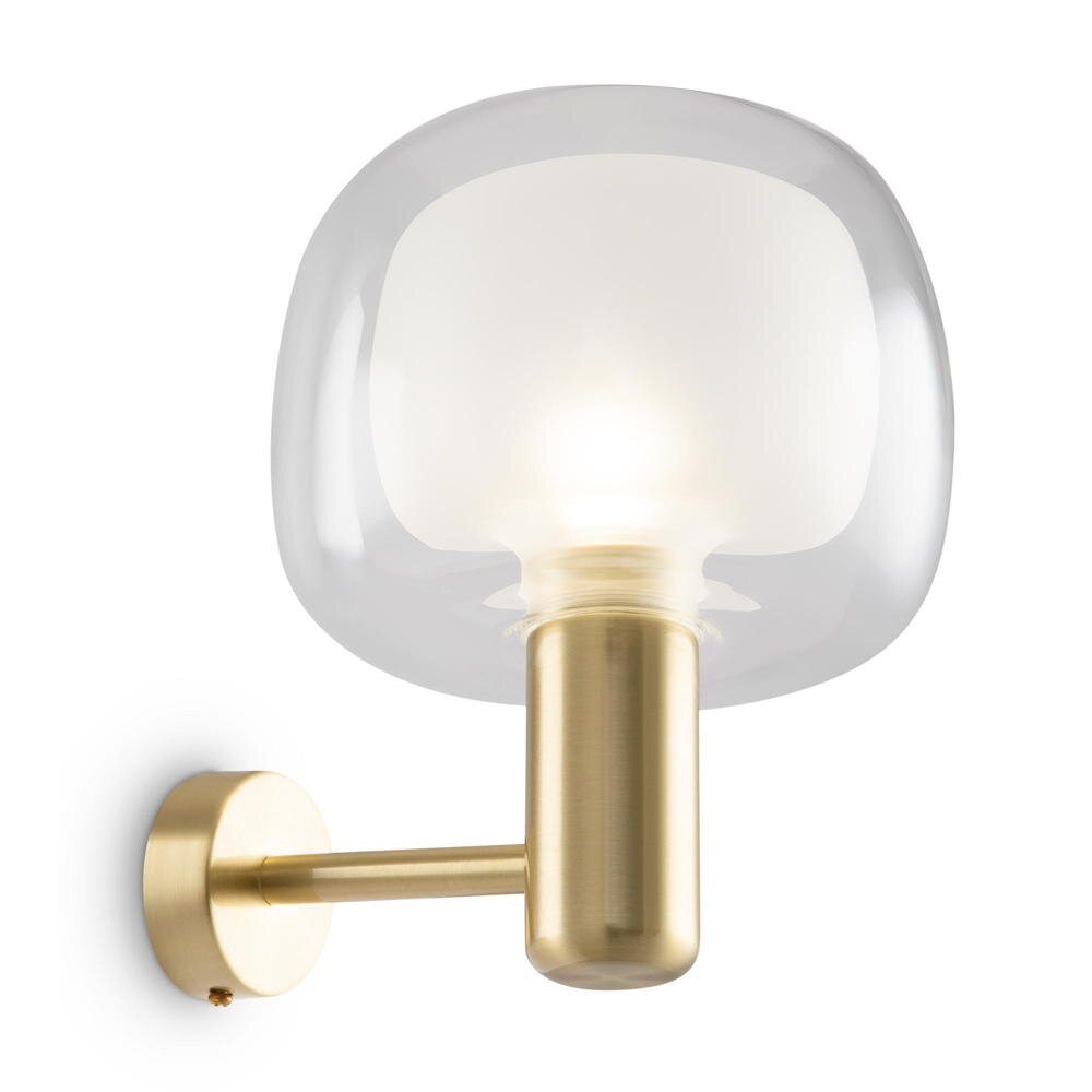 Wandleuchte Vision in Gold und Transparent E14