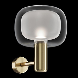 Wandleuchte Vision in Gold und Transparent E14