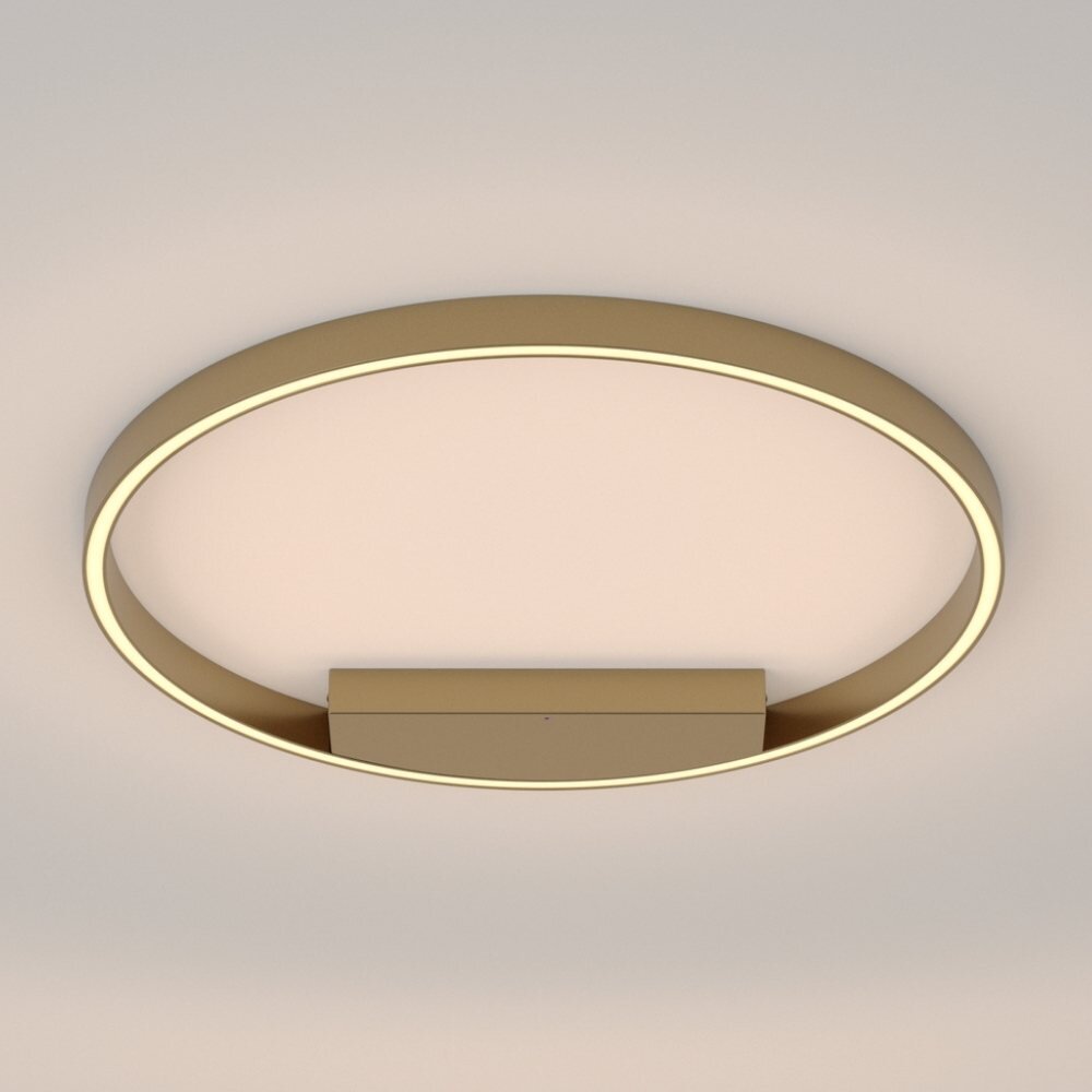 LED Wand- und Deckenleuchte Rim in Gold 37W 1800lm 600mm