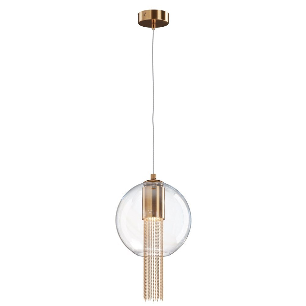 Pendelleuchte Flusso in Gold und Transparent GU10 200mm günstig online kaufen