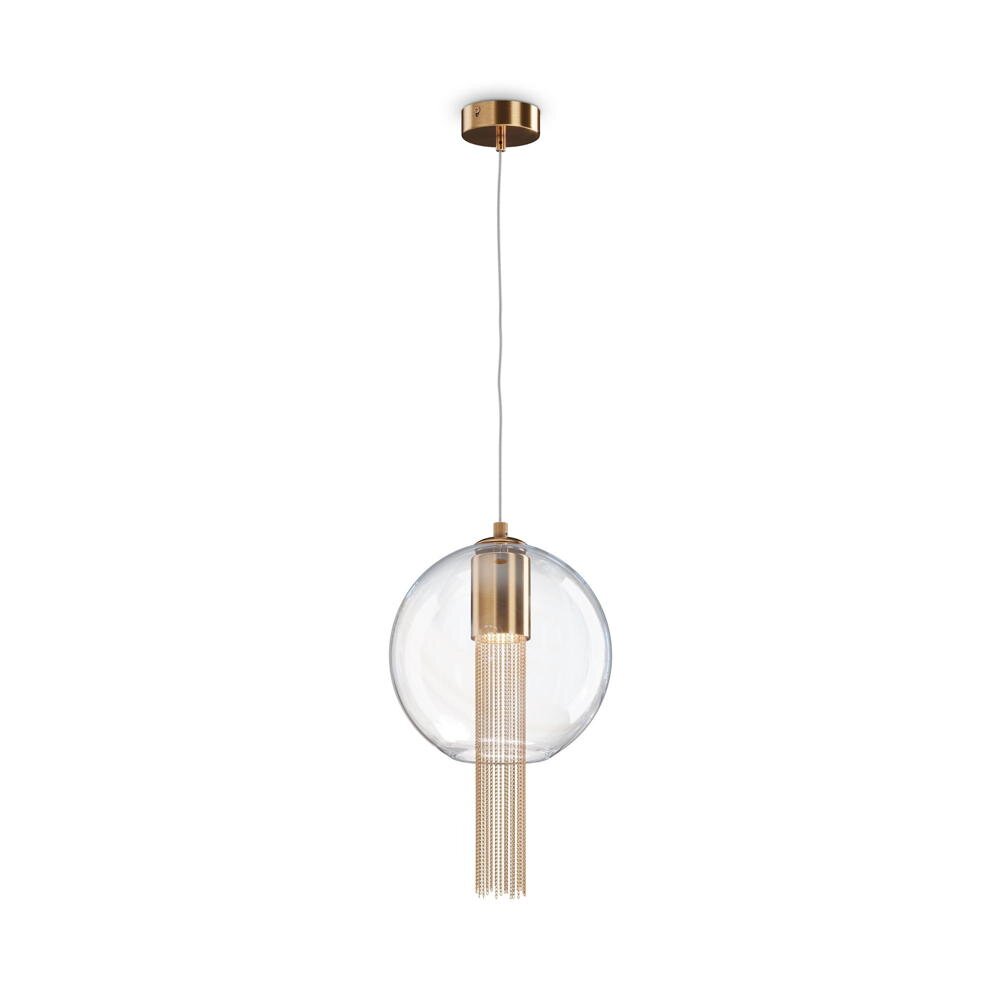 Pendelleuchte Flusso in Gold und Transparent GU10 250mm günstig online kaufen