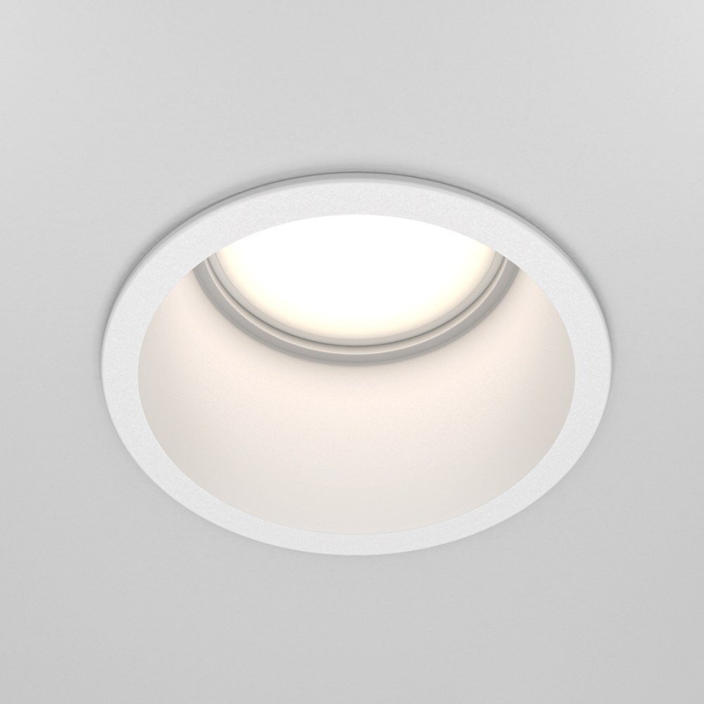 Maytoni Einbaudownlight Reif, weiß/weiß, Ø 6,8 cm, Aluminium günstig online kaufen