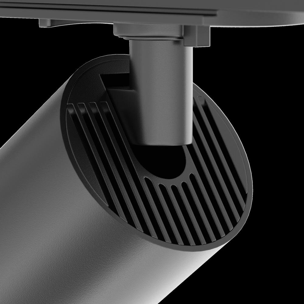 Maytoni Focus Wohnzimmer Flur Küche LED zeitlos Schwarz Aluminium 1-flammig