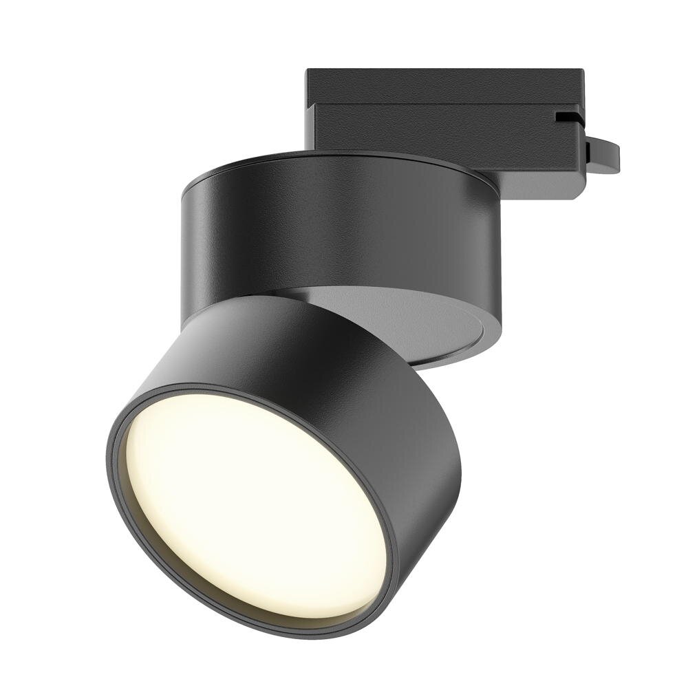 Maytoni ONDA Wohnzimmer Flur Küche LED zeitlos Schwarz Aluminium 1-flammig