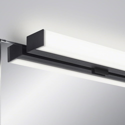 LED Spiegelleuchte Lado-S in Schwarz-matt 12W 1040lm IP44