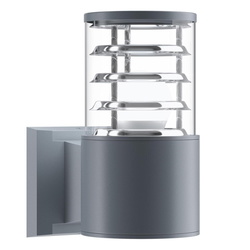 Wandleuchte Bronx in Grau E27 IP54