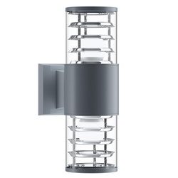 Wandleuchte Bronx in Grau E27 IP54