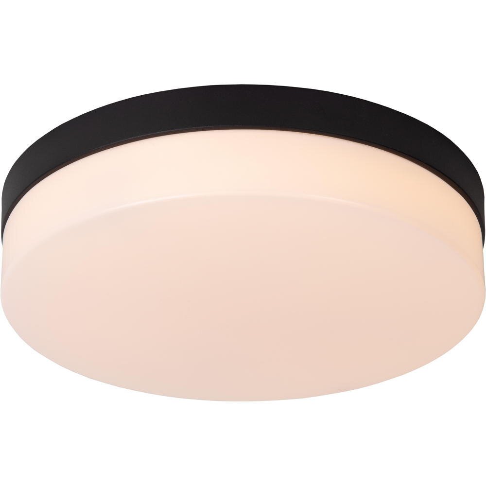 LED Deckenleuchte Biskit in Schwarz 18W 1150lm IP44 280mm