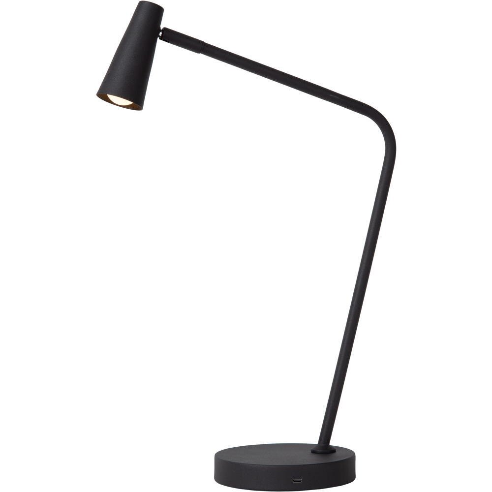 LED Akku Tischleuchte Stirling in Schwarz 3W 230lm