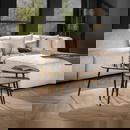 RINGO-Living Couchtisch Xezal in Bronze-antik und Schwarz aus Holz 3er-Set 430x580x480mm