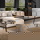 RINGO-Living Couchtisch Xezal in Bronze-antik und Schwarz aus Holz 3er-Set 430x580x480mm