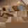 RINGO-Living Couchtisch Xezal in Bronze-antik und Schwarz aus Holz 3er-Set 430x580x480mm