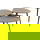 RINGO-Living Couchtisch Xezal in Bronze-antik und Schwarz aus Holz 3er-Set 430x580x480mm