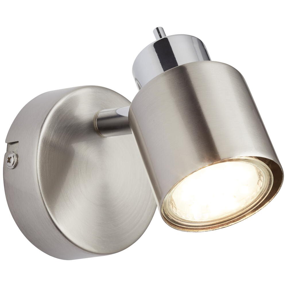 Wandleuchte Andres in Nickel und Chrom 4,5W GU10