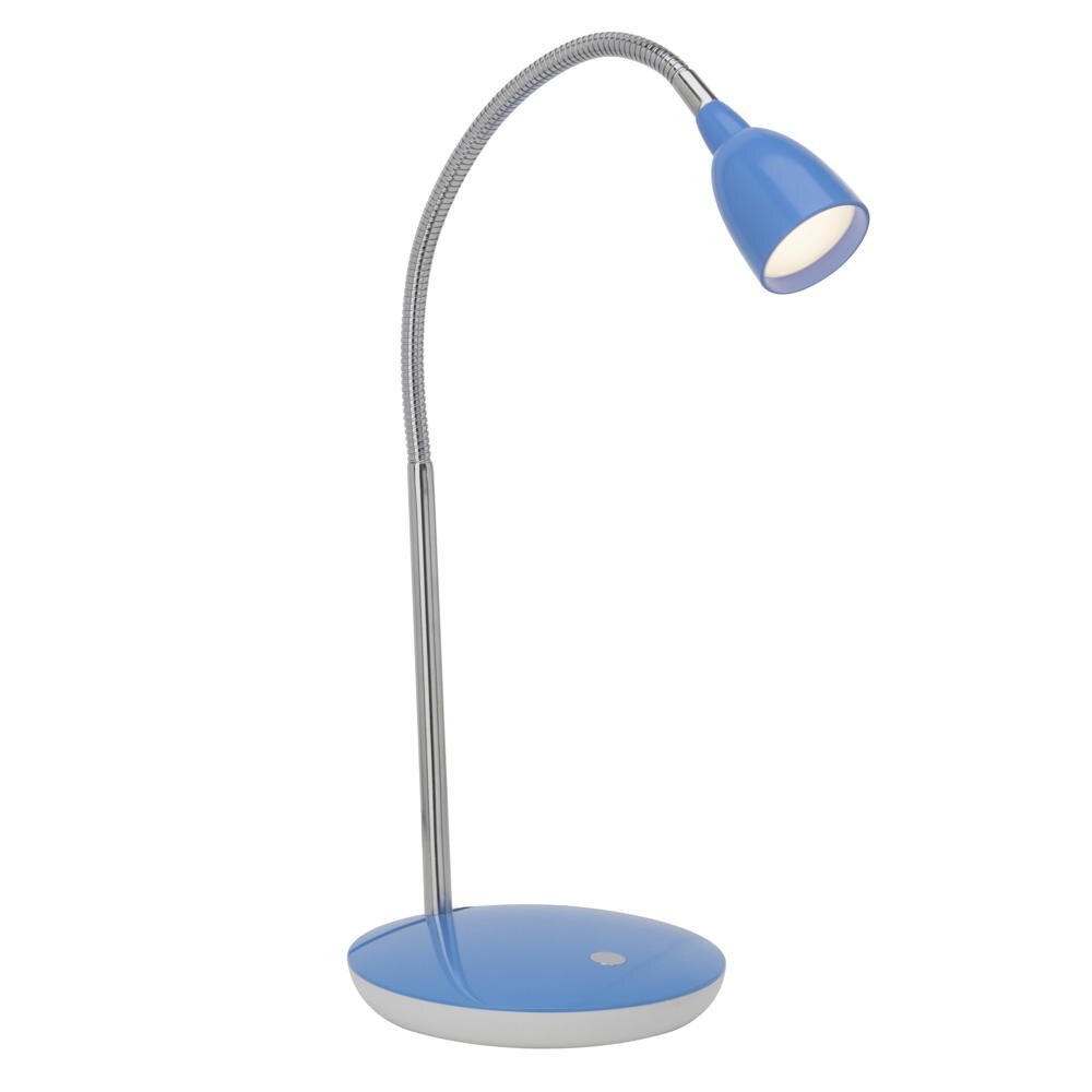 LED Tischleuchte Anthony in Silber und Blau 2,4W 250lm