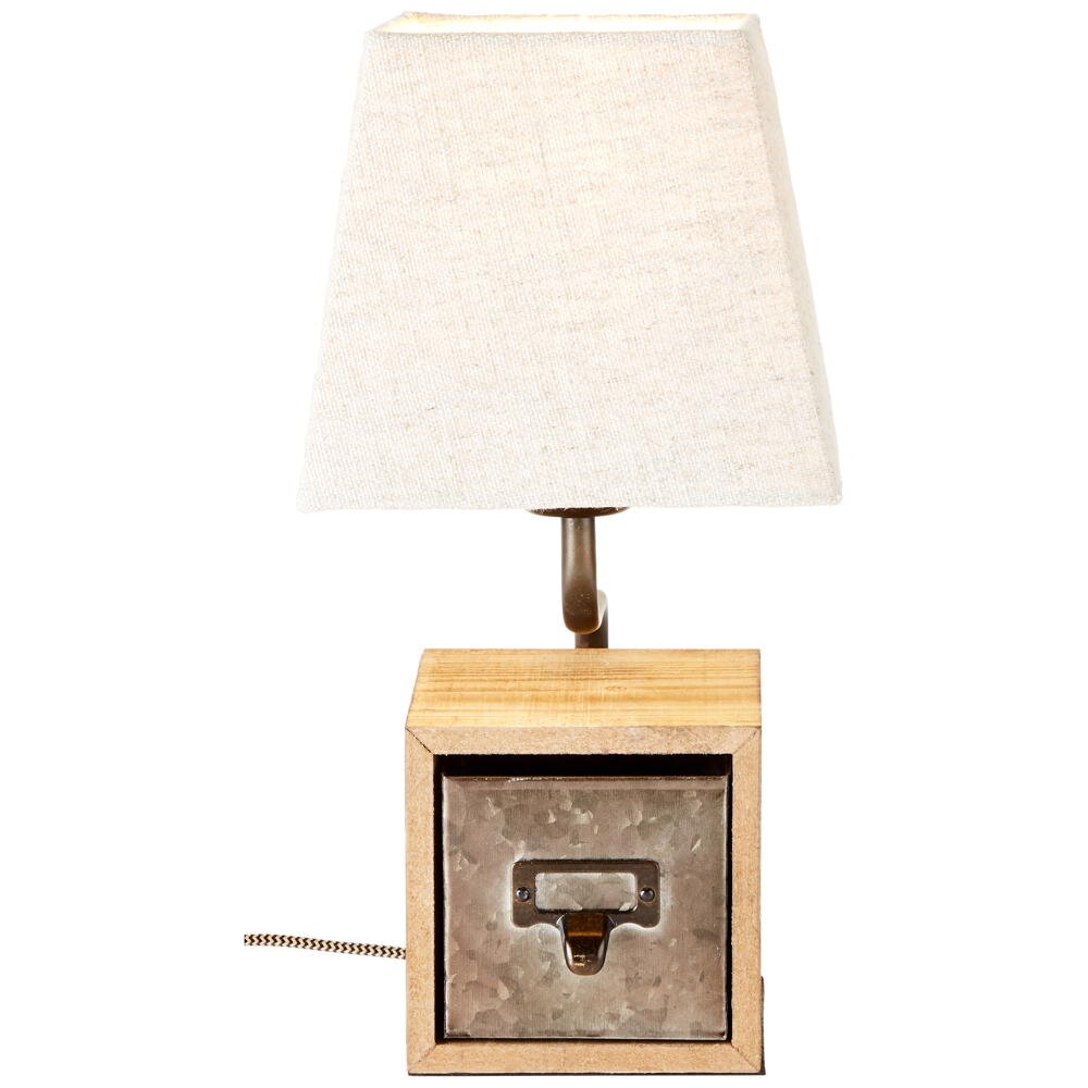 Brilliant Tischleuchte Casket Zink antik-Braun EEK: E-A++