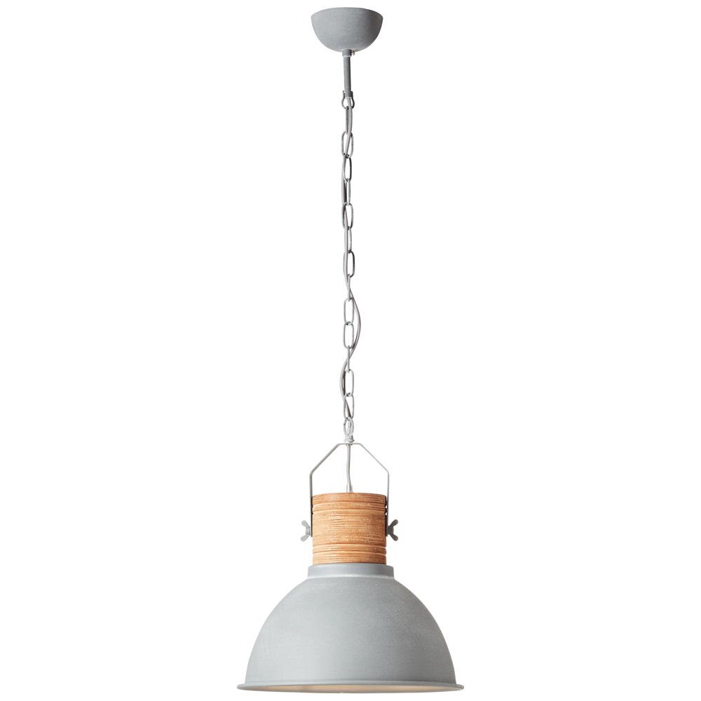 Brilliant Pendelleuchte Frieda Betongrau Ø 39 cm EEK: E-A++