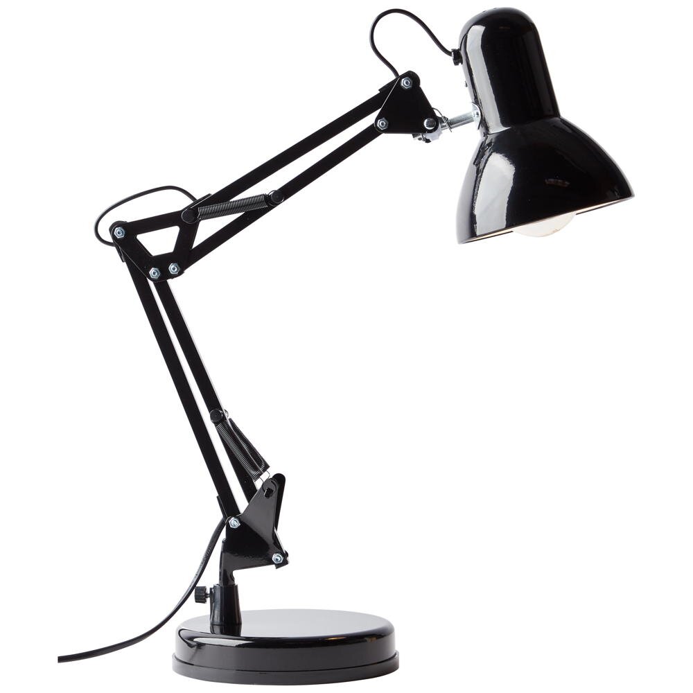 Schreibtischlampe Henry, schwarz, Höhe 50 cm, verstellbar günstig online kaufen