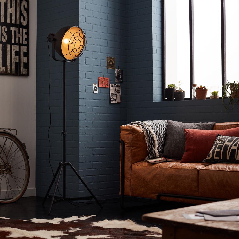 Brilliant Leuchten Stehlampe, Jesper Standleuchte 39cm Gitter schwarz