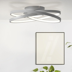 LED Deckenleuchte Labyrinth in Grau 44W 5000lm