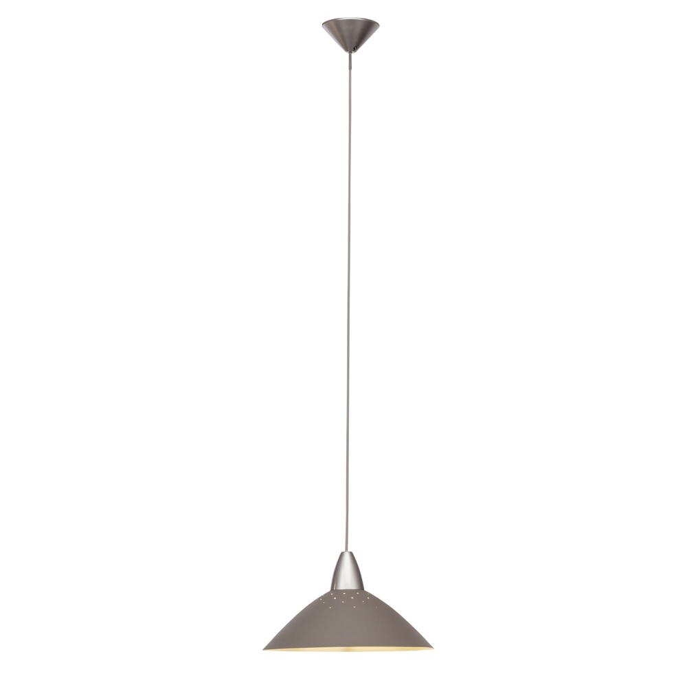 Brilliant Pendelleuchte Logo Titan/beige, 1-flammig