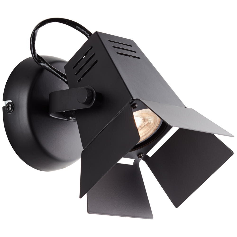 Brilliant LED Deckenleuchte Movie 1 1-flammig, schwarz matt