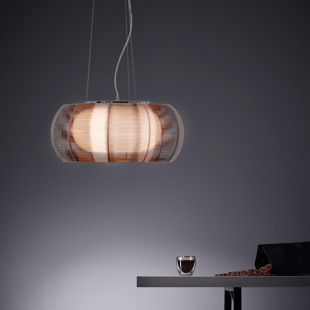 Brilliant Pendelleuchte Relax 61190/53 2flg. D. 40 cm bronze
