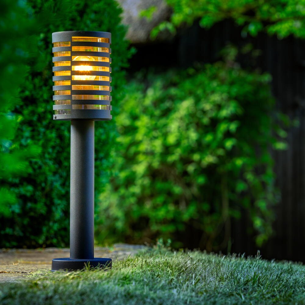 Brilliant Leuchten Außen-Wandleuchte, Venlo Außensockelleuchte 50cm schwarz matt