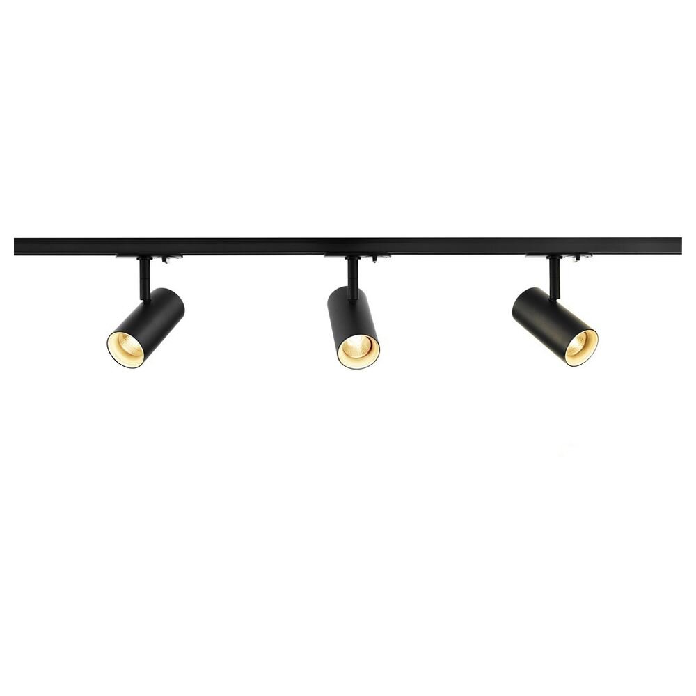 LED 1-Phasenschienen Set inkl. 3x19W  Spot Noblo in Schwarz günstig online kaufen