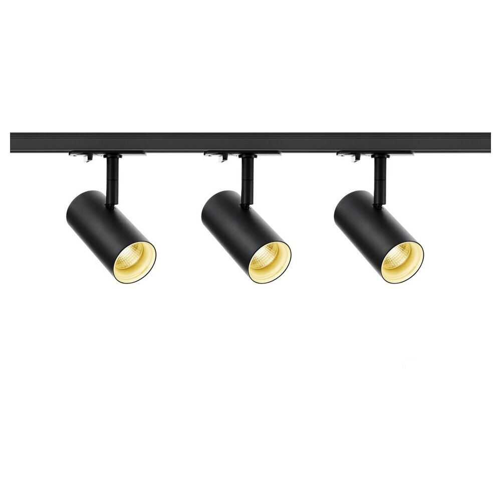 LED 1-Phasenschienen Set inkl. 3x19W  Spot Noblo in Schwarz günstig online kaufen