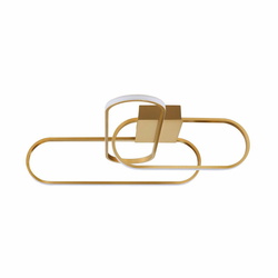 LED Deckenleuchte Arte in Gold 3x 12,8W 2604lm