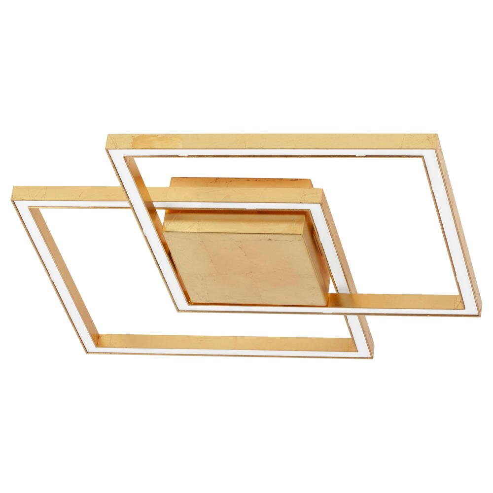 LED Deckenleuchte Bilbao in Blattgold 2x 12,5W 1600lm günstig online kaufen