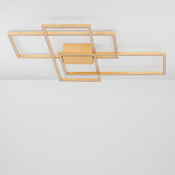 LED Deckenleuchte Bilbao in Blattgold 3x 18,3W 3549lm