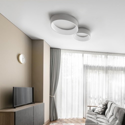 LED Deckenleuchte Rando in Weiß 42W 2700lm