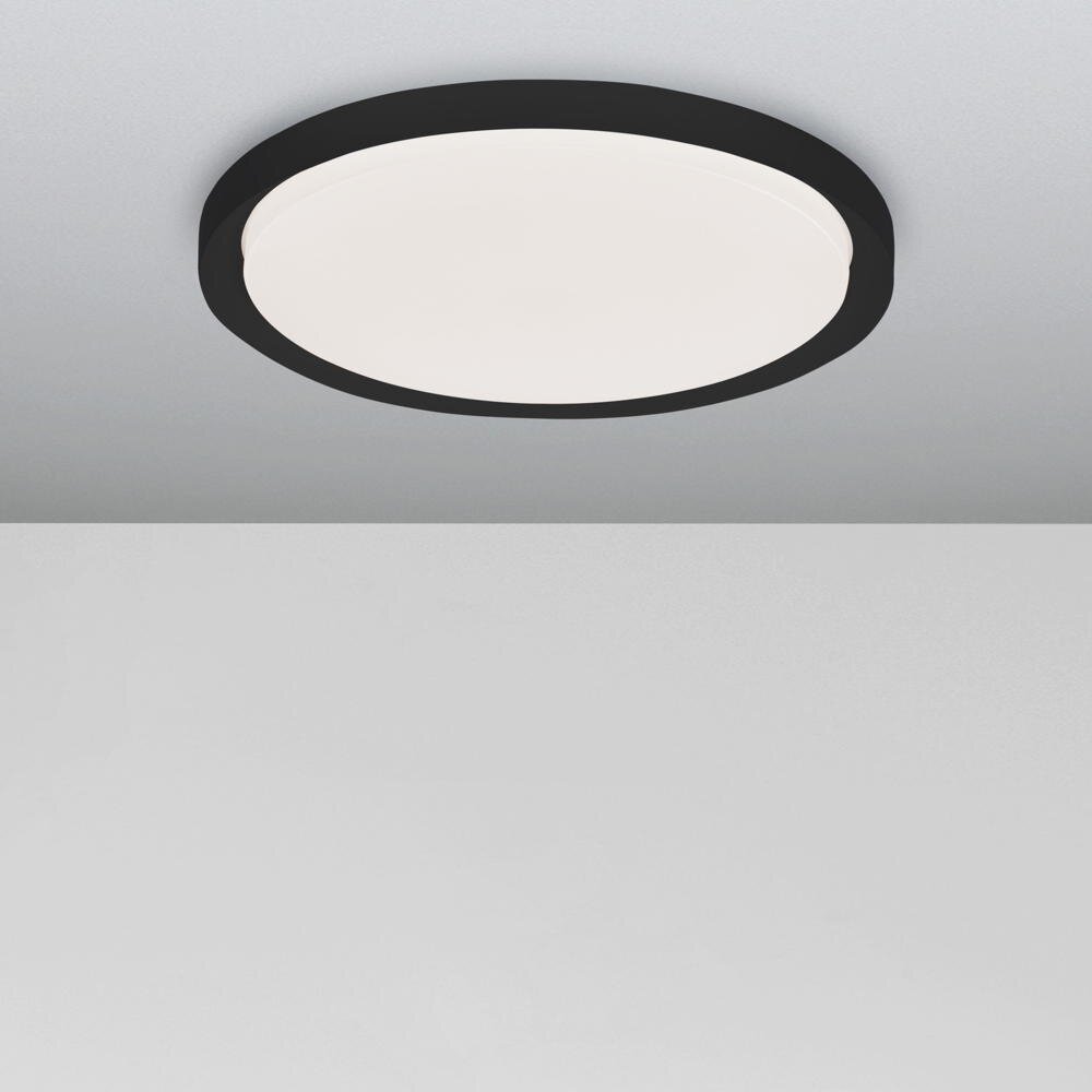 LED Deckenleuchte Troy in Schwarz 50W 2750lm