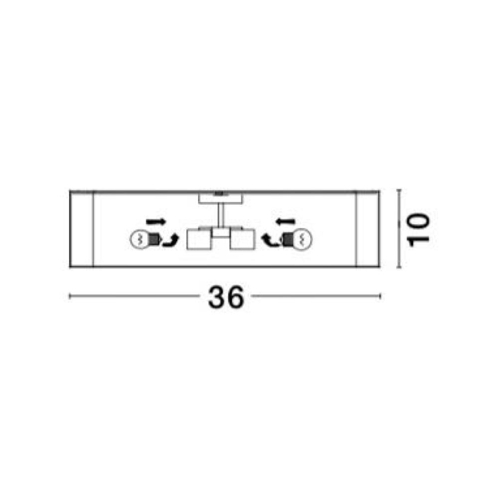 Deckenleuchte Ragu in Weiß-matt E27 4-flammig 360x360mm günstig online kaufen