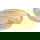 LED Deckenleuchte Zeffari in Gold und Transparent 40W 2400lm